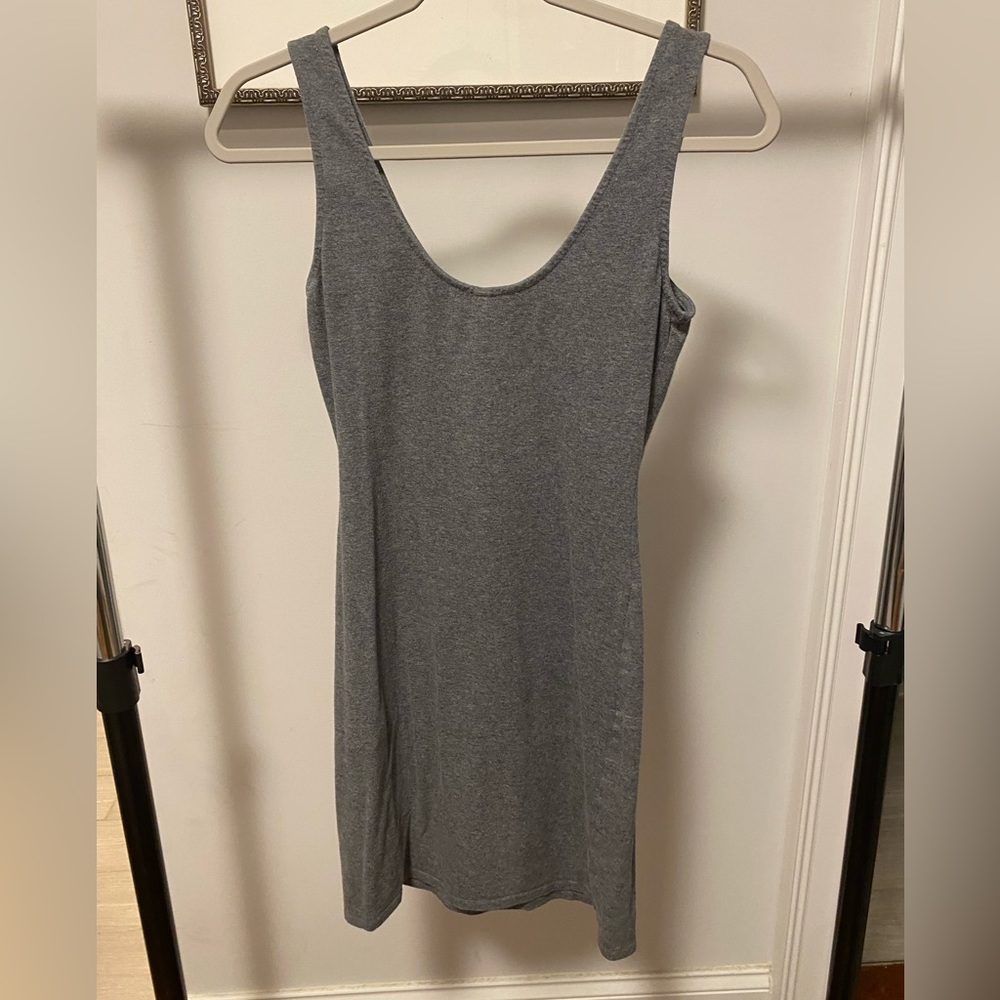 Gray mini dress